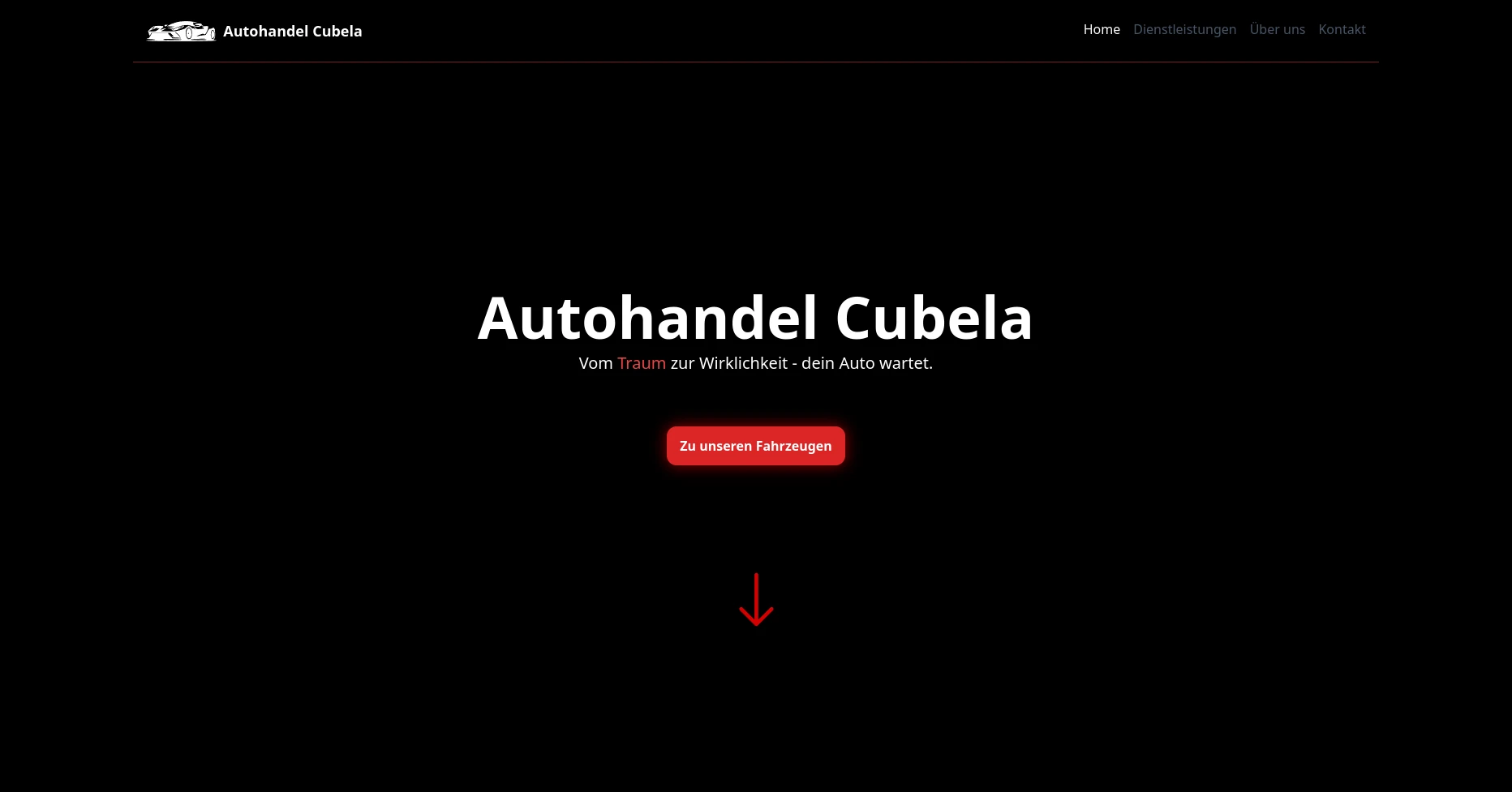 Autohandel Cubela GmbH Webseite