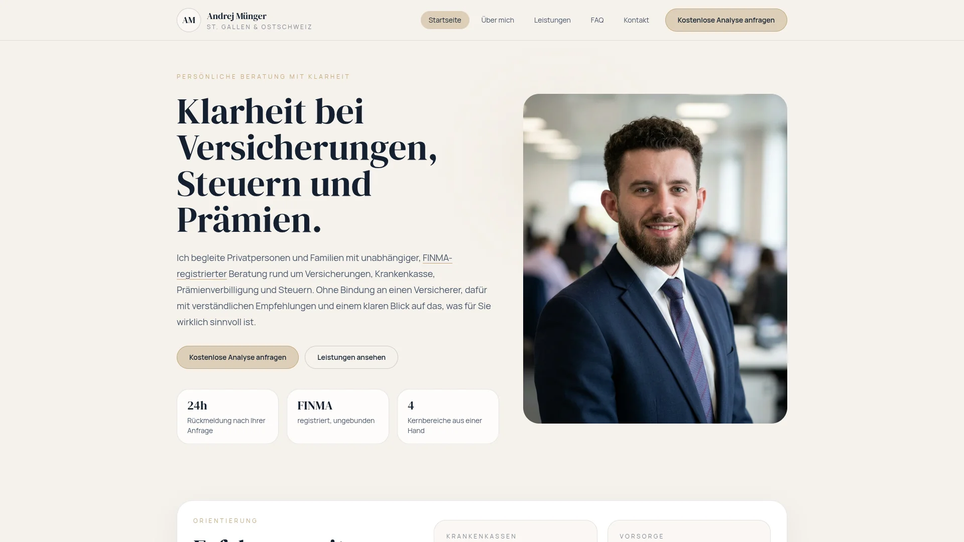 Smart Versichert Webseite